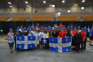 One of the largest groups of Quebec participants ever.